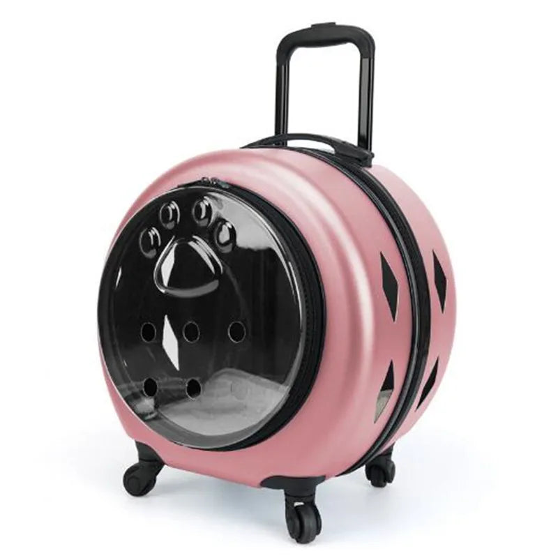 Transparent Pet Travel Suitcase