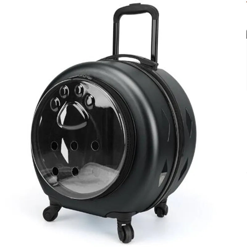 Transparent Pet Travel Suitcase