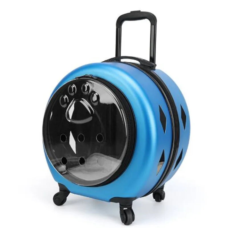Transparent Pet Travel Suitcase