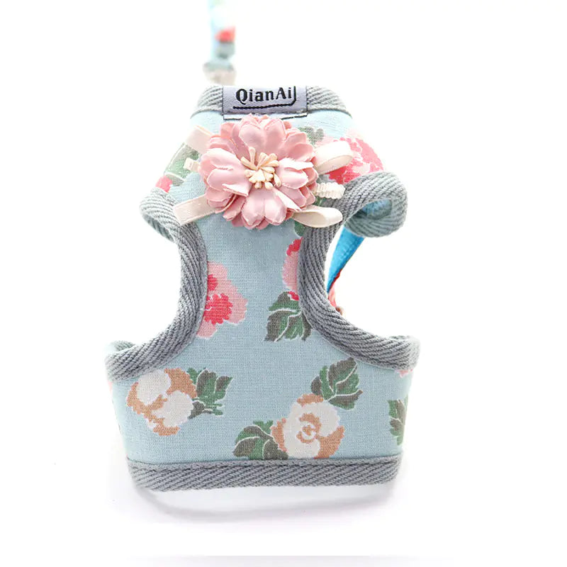 Summer Blossom Pet Harness Set