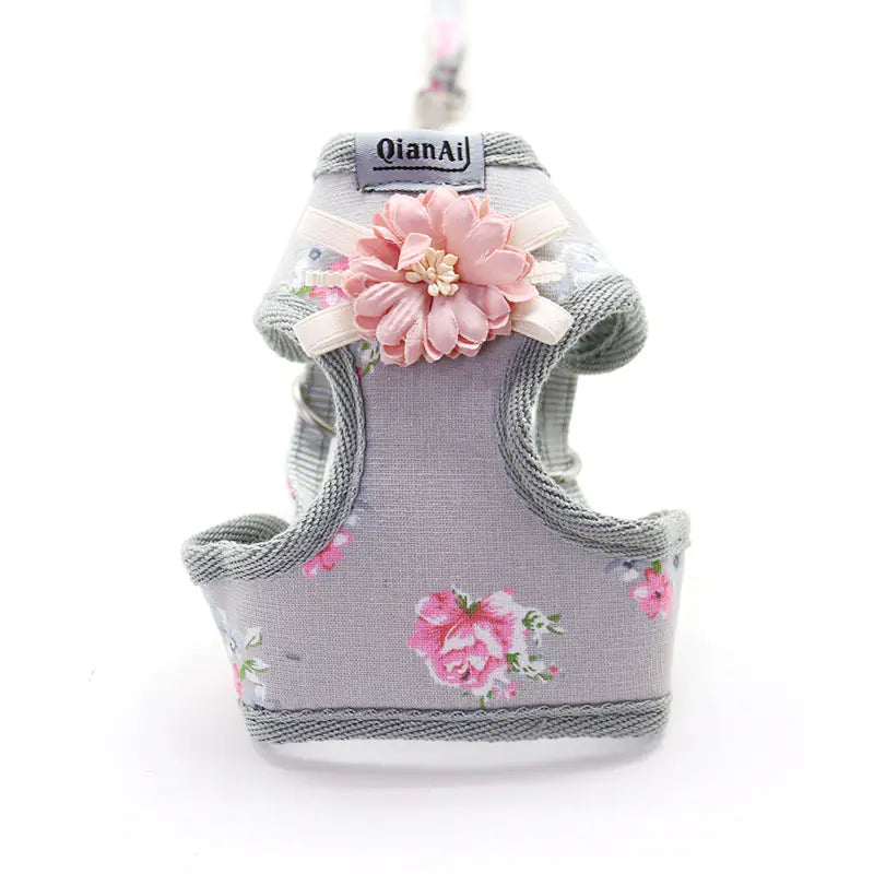 Summer Blossom Pet Harness Set