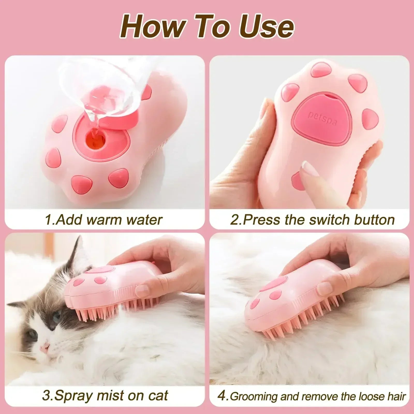 3 in 1 Steam Brush